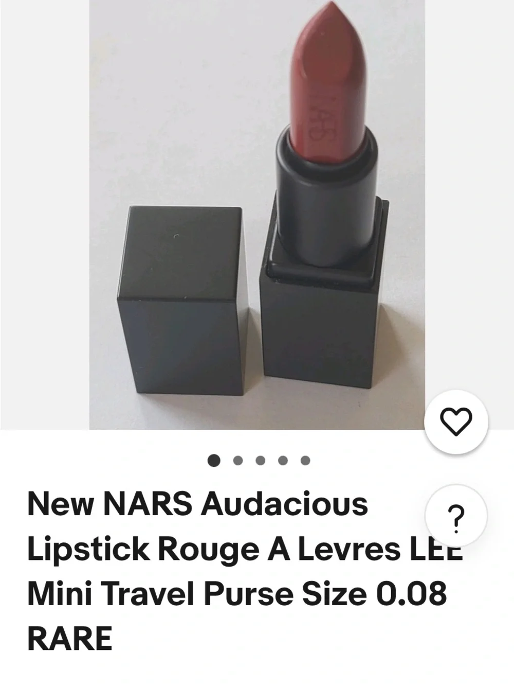 NARS Audacious Lipstick 💄 Rouge A Levers  Shade LEE Mini Travel Size